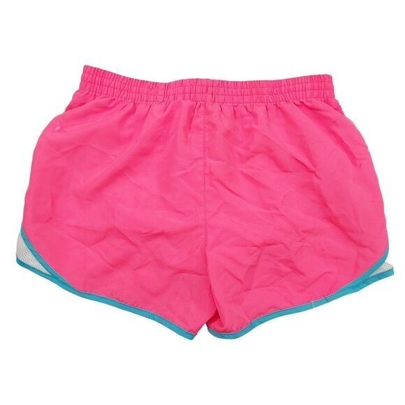 Puma Girls Running Shorts Size Large 12-14 Pink Elastic Waist Drawstring Mesh - Picture 2 of 6